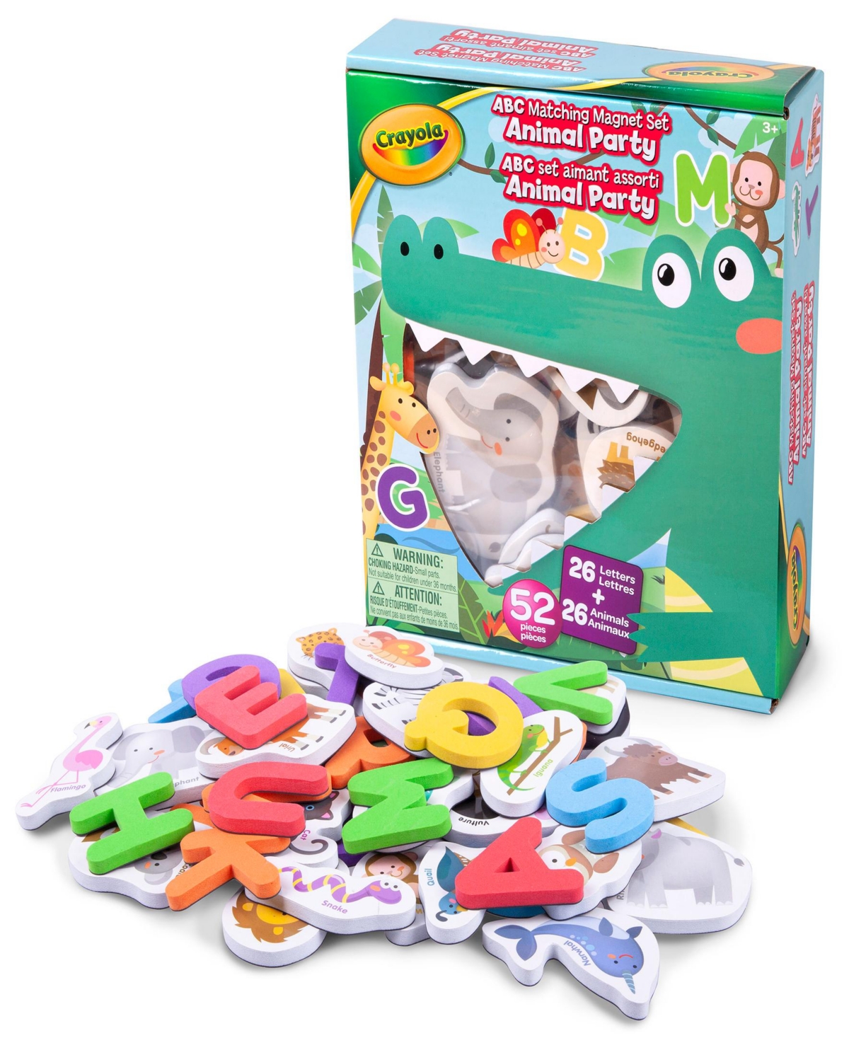 Crayola: Abc Matching Magnet Set - Animal Party