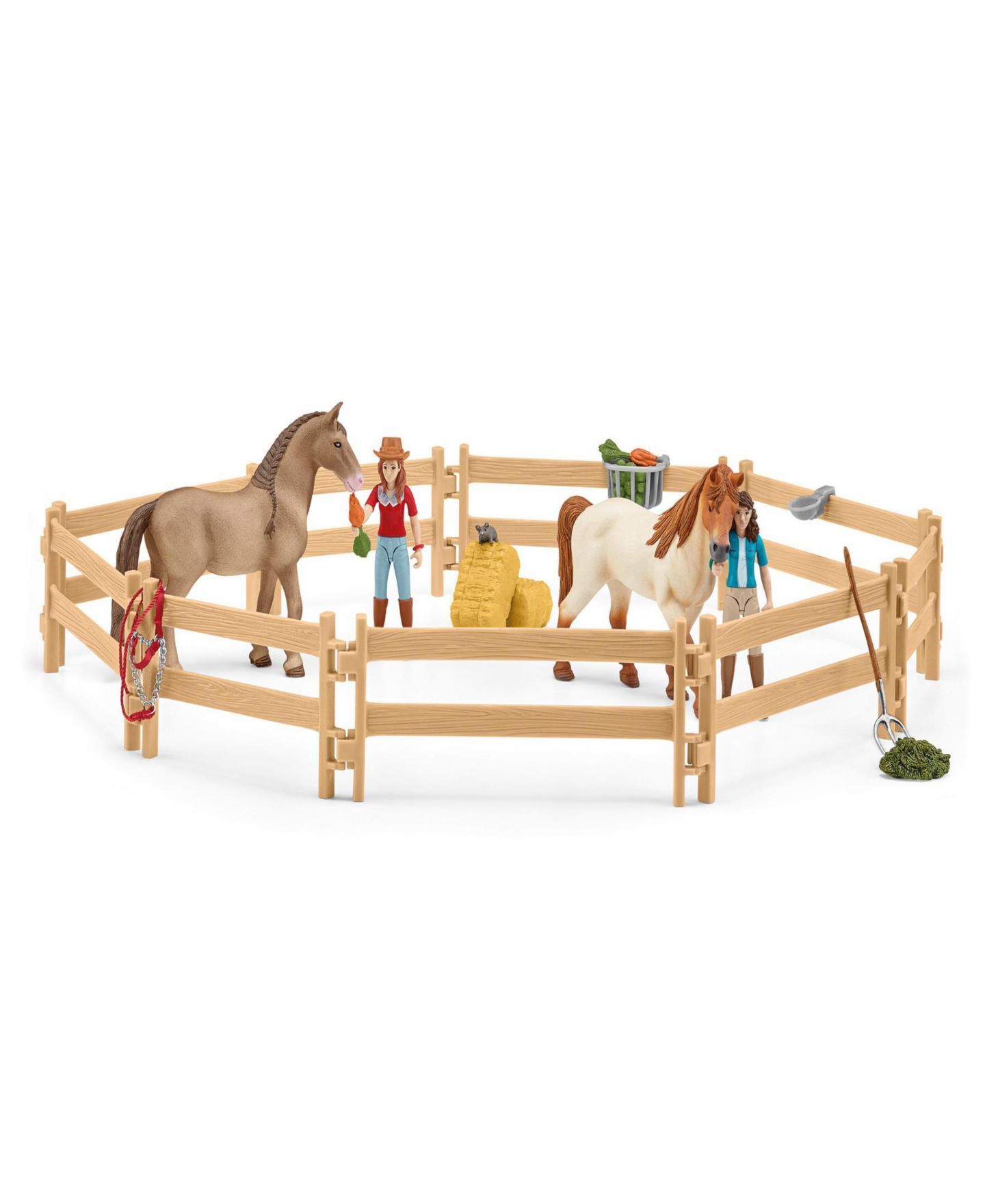 Детский игровой набор Schleich Horse Club Lakeside Riding Center Modular Design 56-Piece Playset, Ages 5+ — фото 2
