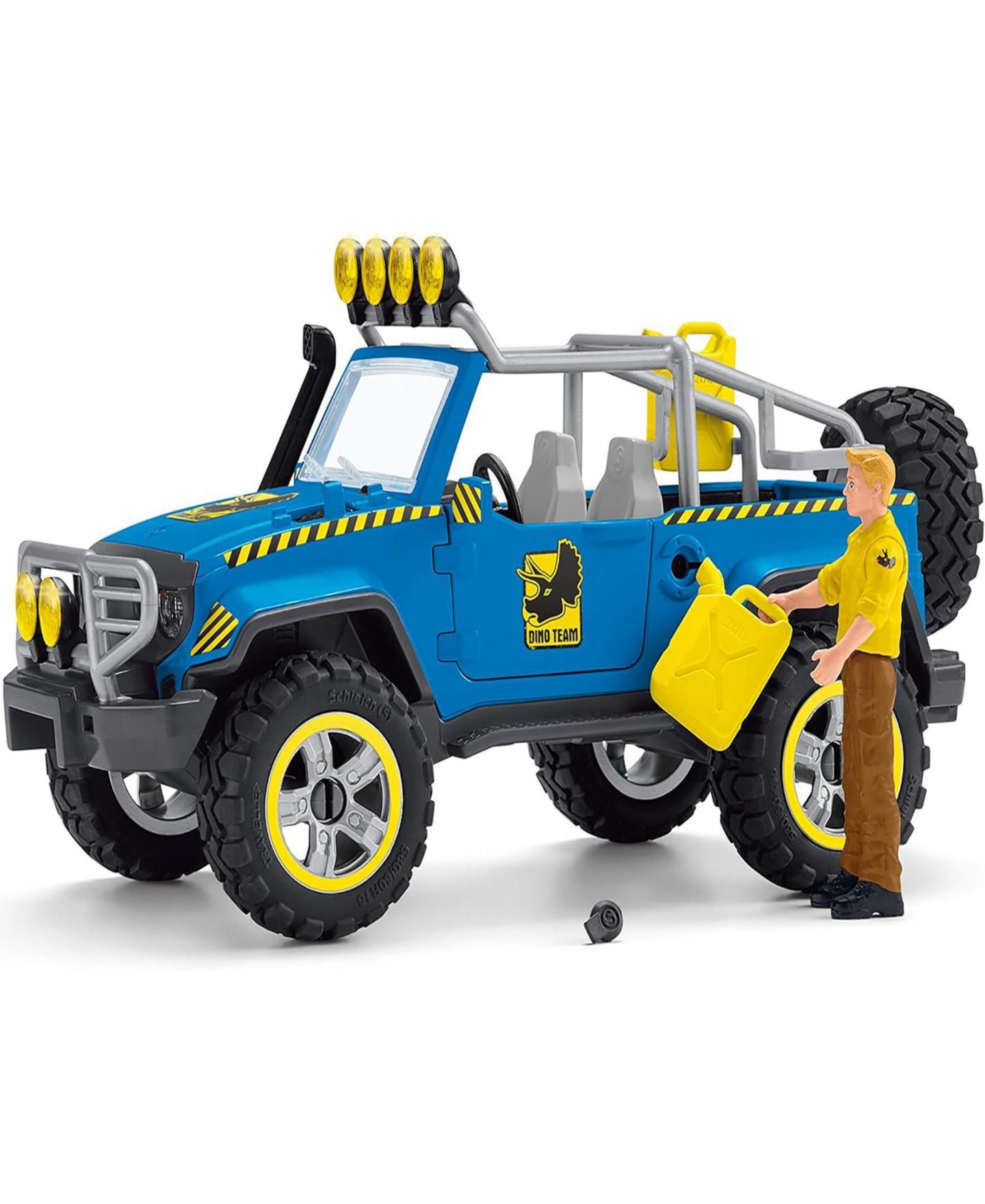 Детские фигурки Schleich Dinosaurs Off-Road Vehicle With Dino Outpost 14-Piece Playset, Ages 4+ — фото 4