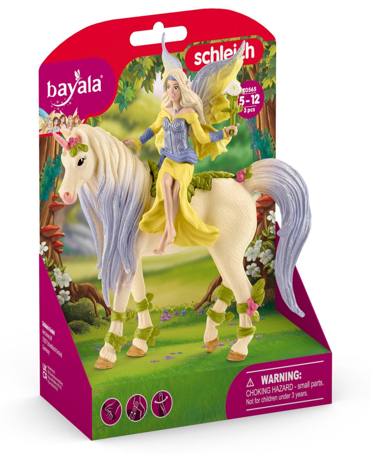 Schleich Bayala Fairy Sera With Blossom Unicorn Playset In Multi