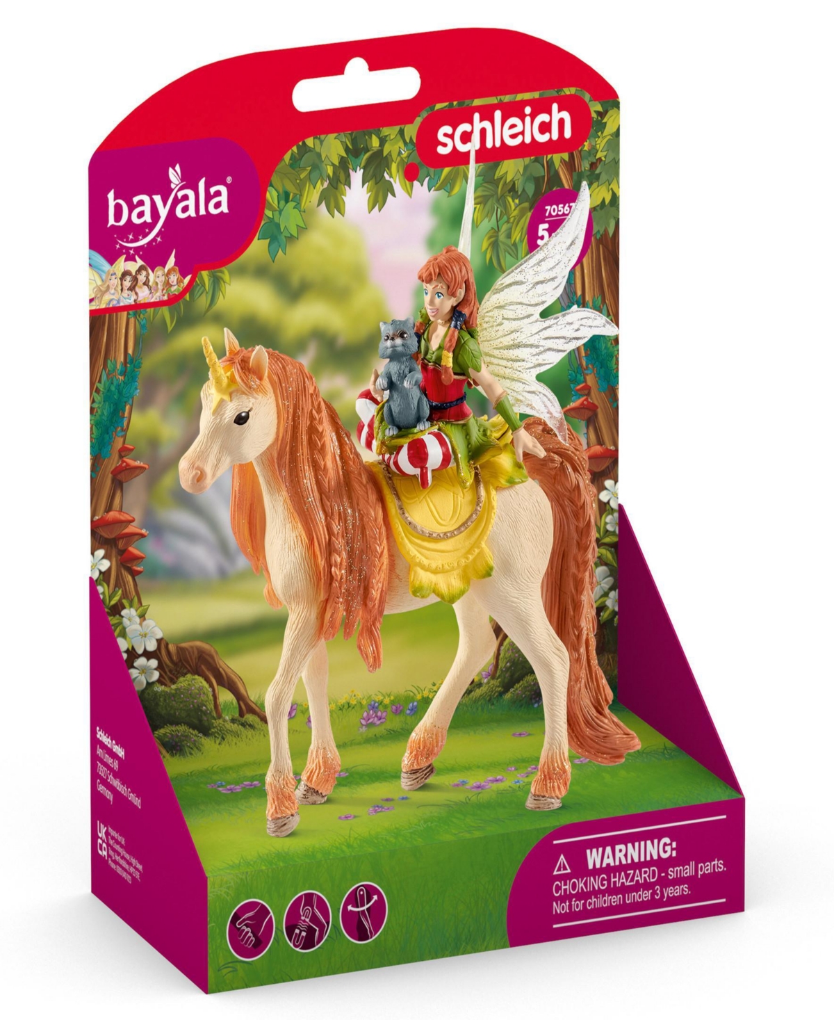 Schleich Bayala Fairy Marween Doll With Glitter Unicorn Playset In Multi