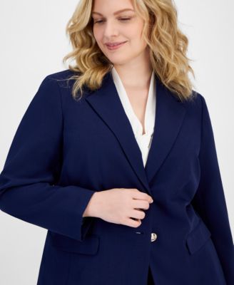 Plus Size Two-Button Blazer