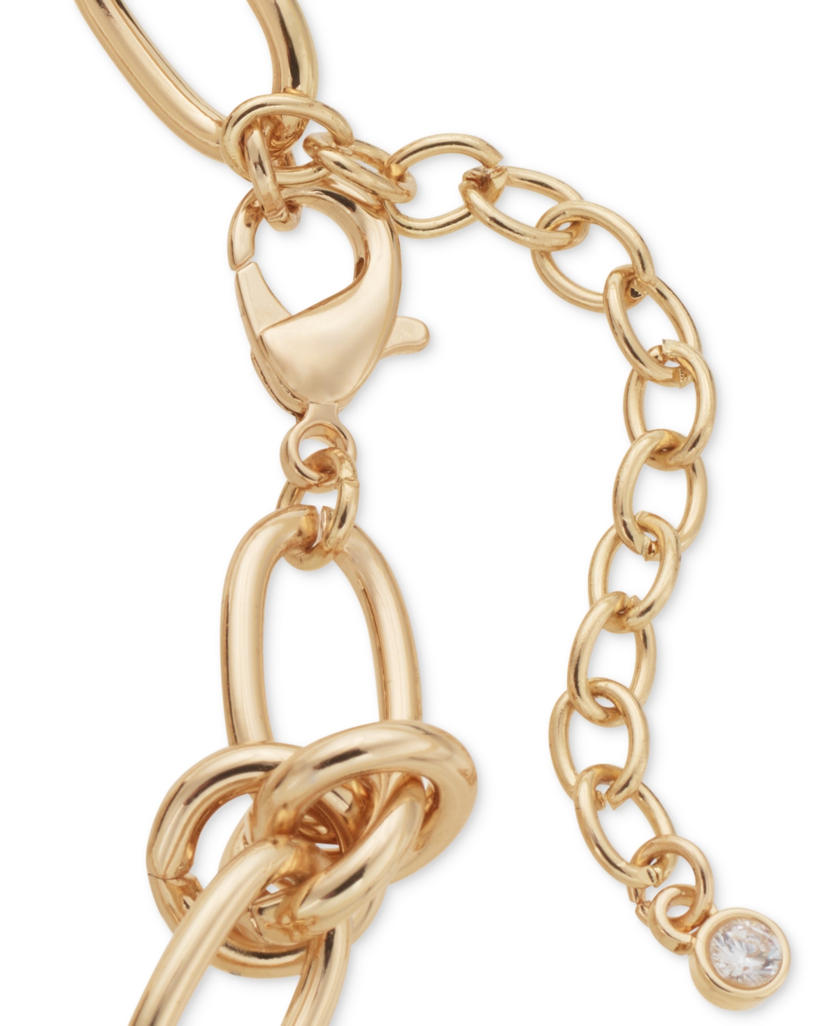 On 34th Clustered Link Collar Necklace, + extender, Created for Macy's