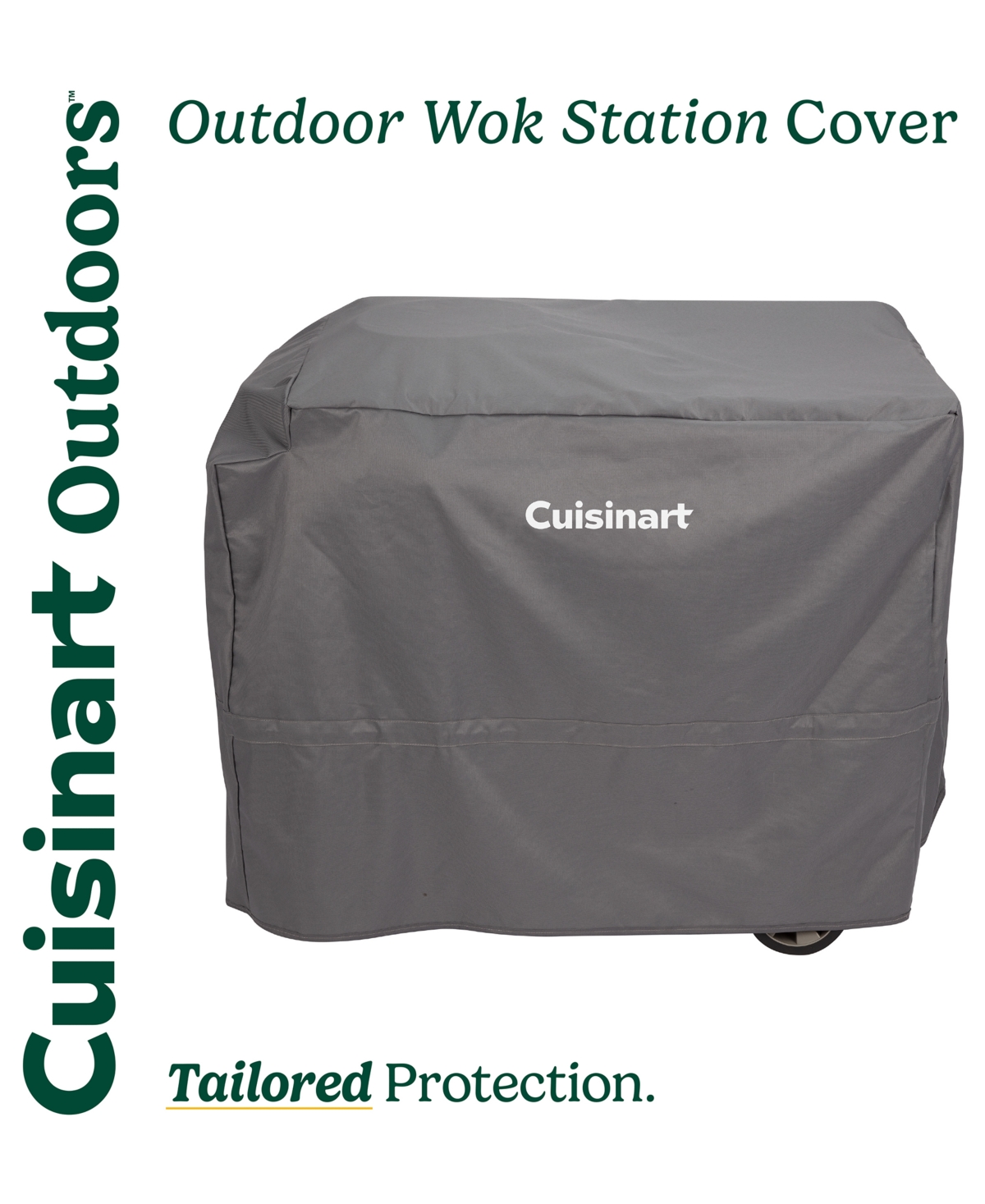 Cuisinart Outdoor Weather-resistant Wok Station Cover In Dark Grey