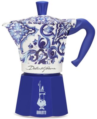 Bialetti Blue Meditteraneo Dolce & Gabbana 6-Cup Moka Stovetop Coffee Maker - Macy's