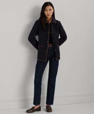 Women's Quilted Velboa-Lined Coat, P/XS-XXL