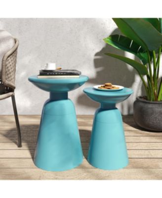Streamdale Modern Iron Outdoor Side Table Durable, Stylish, Versatile