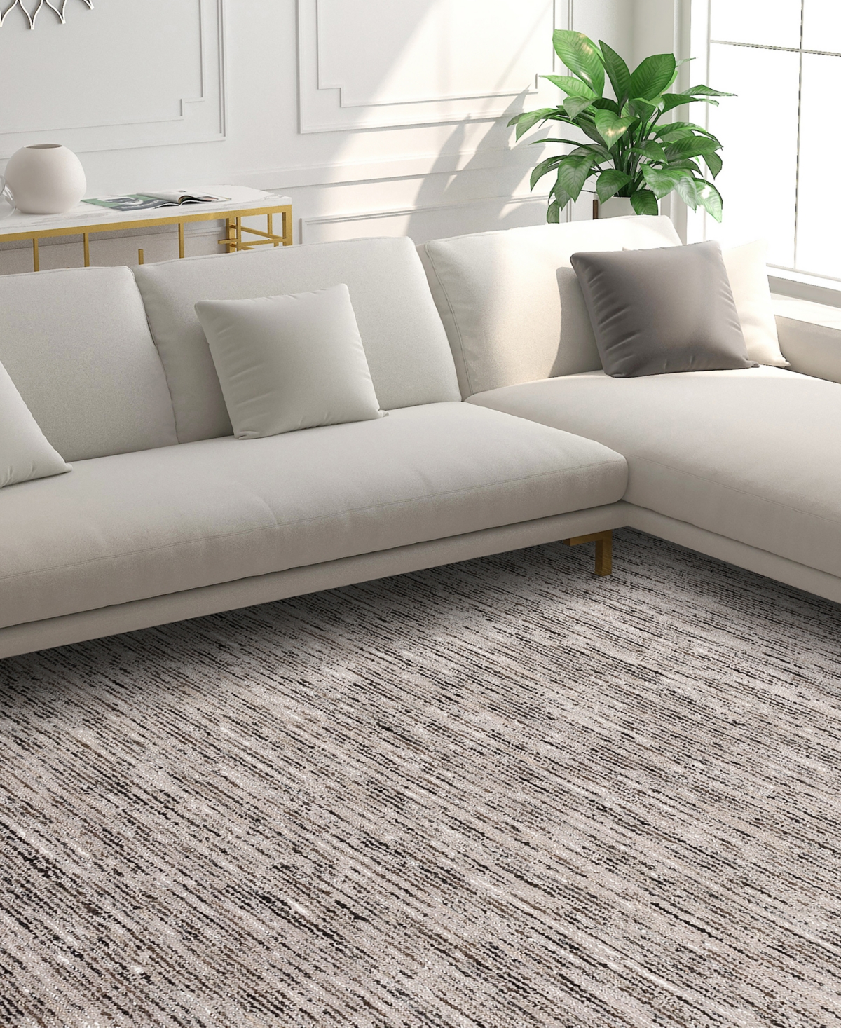Dalyn Arcata Ac1 3'6"x5'6" Area Rug In Ebony