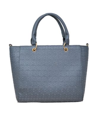 Celia Embossed Logo Satchel Bag