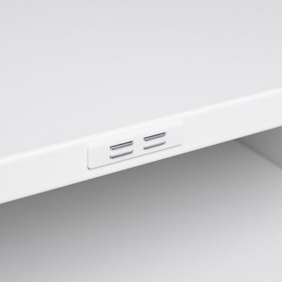 White Office Copier Cabinet with 2 Doors