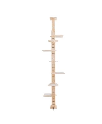Streamdale 8.53-9.84ft Adjustable Cat Tree with Flannel Mat