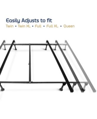 Heavy Duty 5 Lag Adjustable Steel Bed Base With Center Support - Universal Full & Queen
