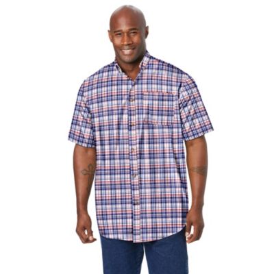 Big & Tall Short Sleeve Wrinkle-Free Sport Shirt