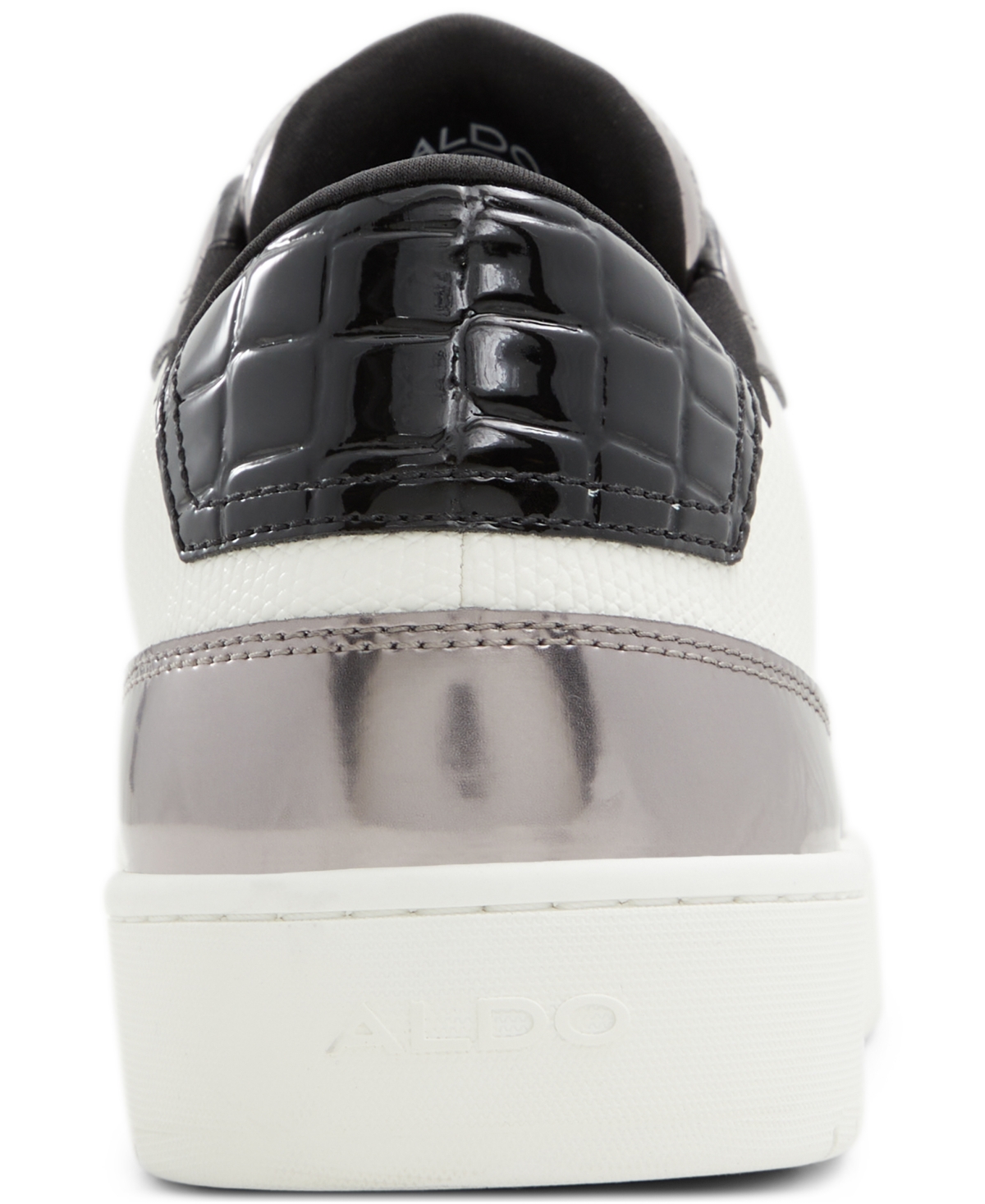 Shop Aldo Men's Zethan Synthetic Low Top Sneaker In Silver