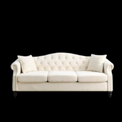 Streamdale 3-seater + 3-seater Combination sofa.Beige Velvet W834S00065
