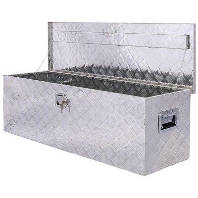  48"(L) x 15"(W) x 15"(H) Premium Aluminum Tool Box for Trucks, Trailers, and Garages