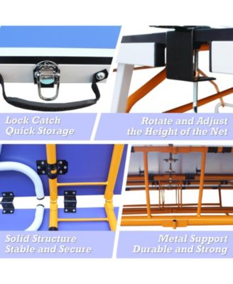 Streamdale Midsize Foldable Table Tennis Table with Paddles and Balls