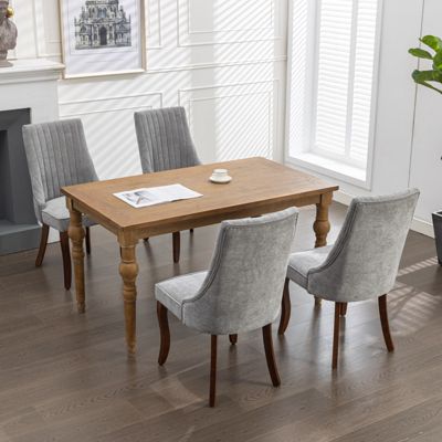 Luxurious Back Dining Chairs with High Backrest for Comfort