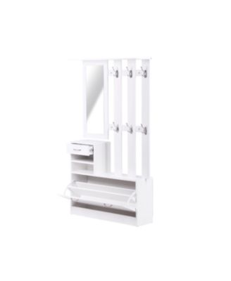 Combination Model Gate Cabinet with Shoe cabinet+Hang shelf+ Mirror