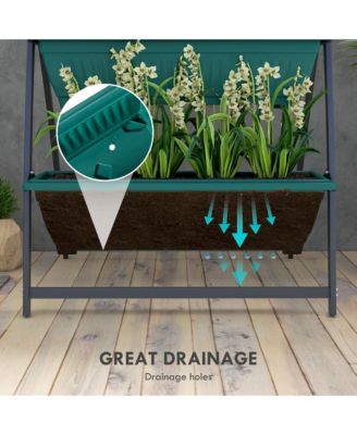 4-Tiered Vertical Garden Ergonomic, Space-Saving, Elevated Planter