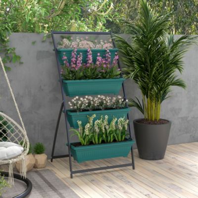 4-Tiered Vertical Garden Ergonomic, Space-Saving, Elevated Planter