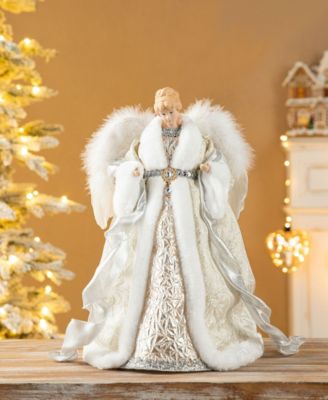 16 H Polyvinyl chloride Christmas Elegant Angel Tree Top