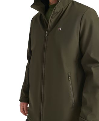 Men's Performance Hooded, Faux Sherpa-Lined Peacoat Jacket