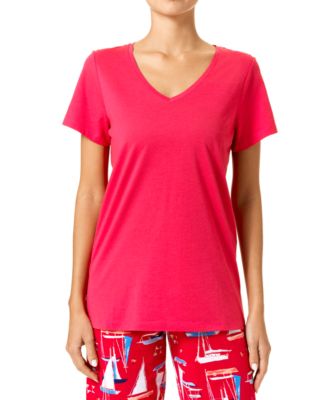 Hue Women's 3/4 Sleeve V-Neck Sleep Tee, Black, Medium - Yahoo