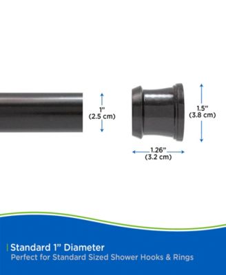 Twist Fit™ No Tools Shower Curtain Rod, 42-72"