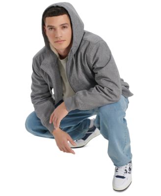 Men's Sport Shell Hooded Zipper Jacket 