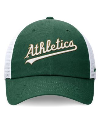 Men's Green Oakland Athletics Evergreen Wordmark Trucker Adjustable Hat