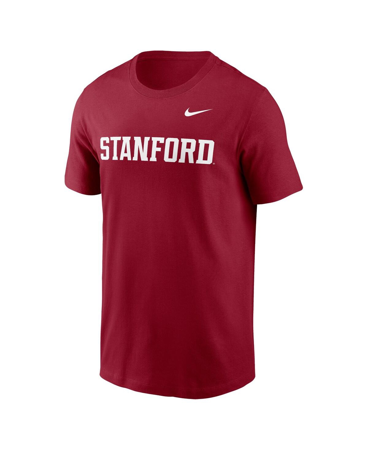 Nike Men's White Stanford Cardinal Primetime Evergreen Wordmark T-shirt In White