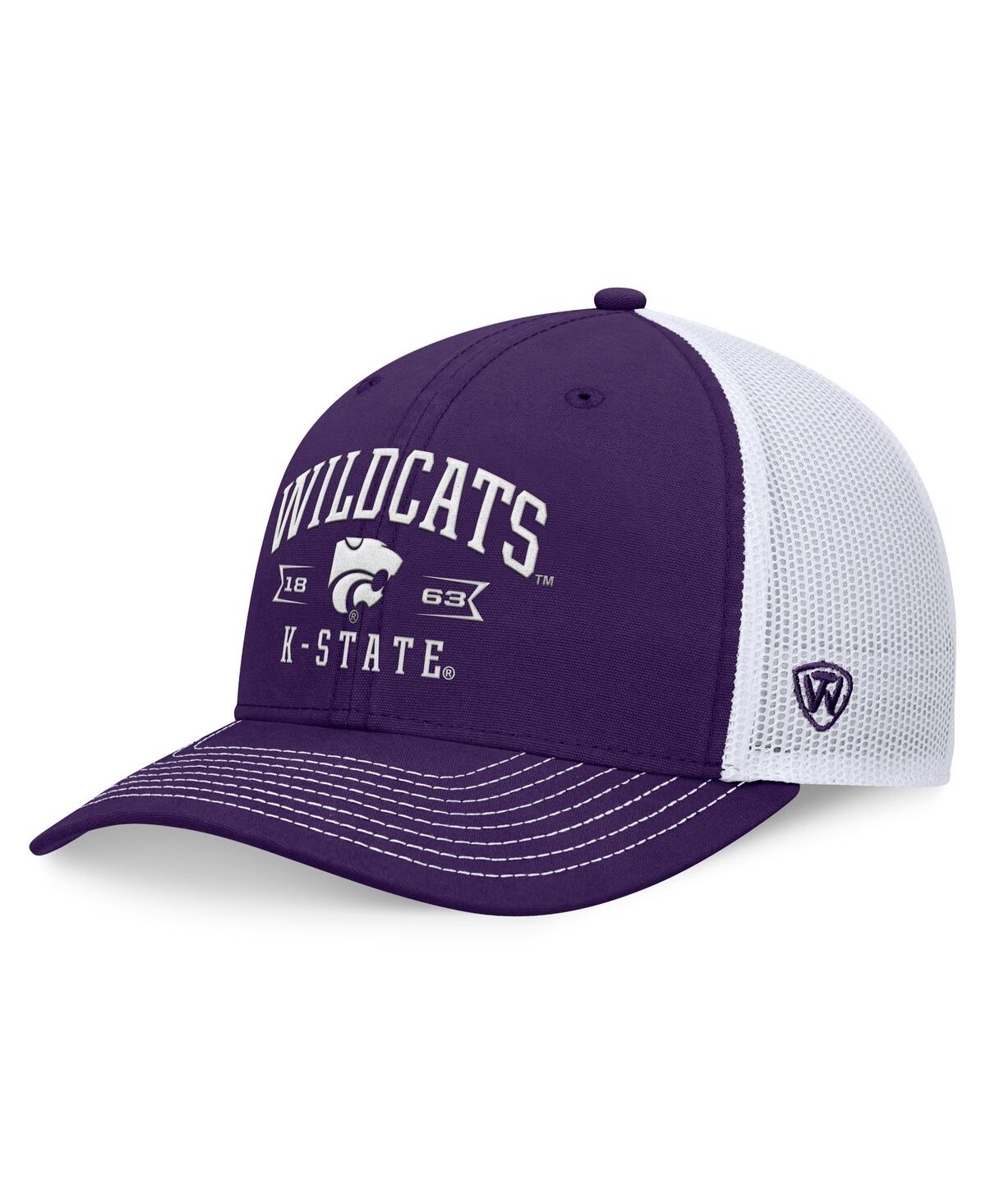 Men's Purple Kansas State Wildcats Carson Trucker Adjustable Hat - Purple