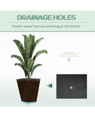 Geometric Outdoor Planters Stackable, Self-Draining, and Durable