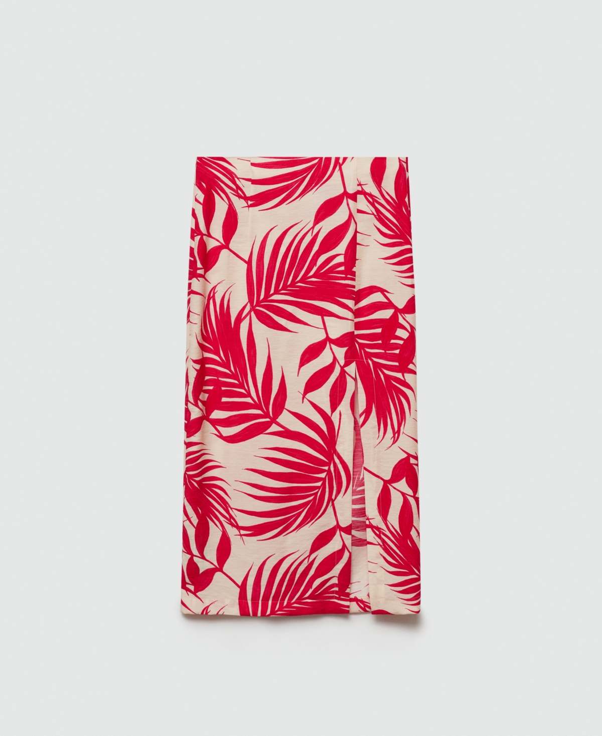 Mango Women's Slit Detail Printed Skirt