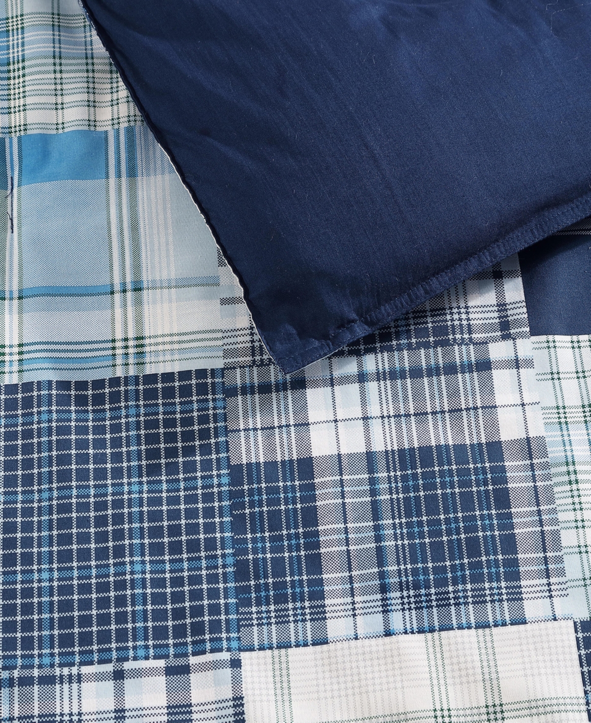 Nautica Mason Patchwork 2 Piece Comforter Set, Twin In Captain's Blue,green