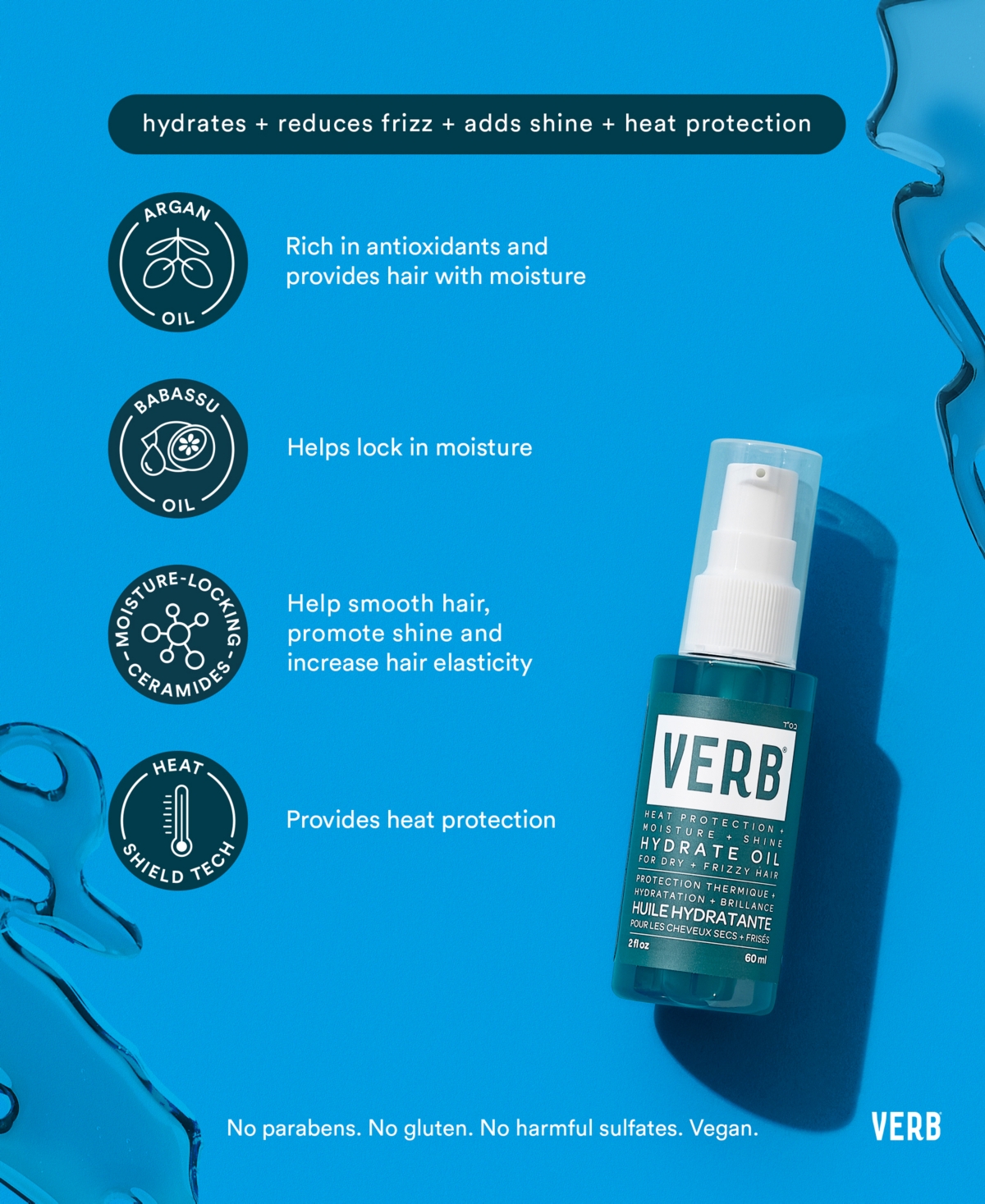 Verb Hydrate Oil, 2 Oz. In No Color