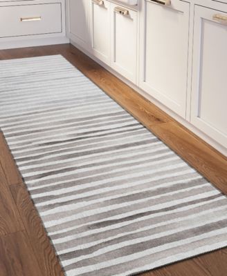 Seabreeze Washable SZ8 2'3x7'6 Runner Area Rug