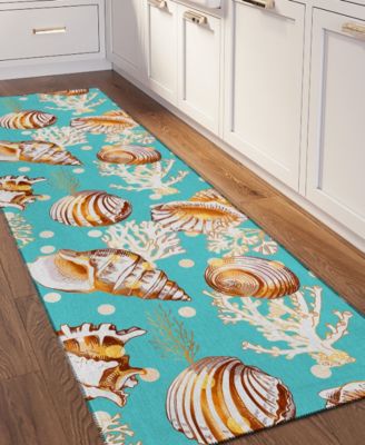 Seabreeze Washable SZ6 2'3x7'6 Runner Area Rug