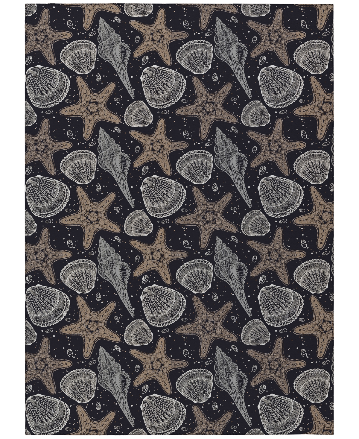 Dalyn Seabreeze Sz4 10'x14' Area Rug In Black