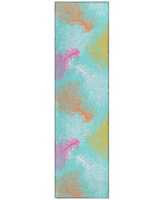 Seabreeze Washable SZ3 2'3x7'6 Runner Area Rug