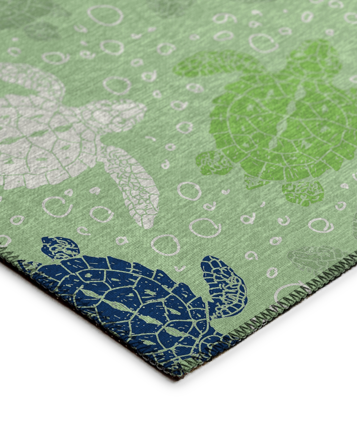 Dalyn Seabreeze Sz13 9'x12' Area Rug In Greenblue