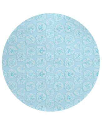 Seabreeze Washable SZ10 8'x8' Round Area Rug