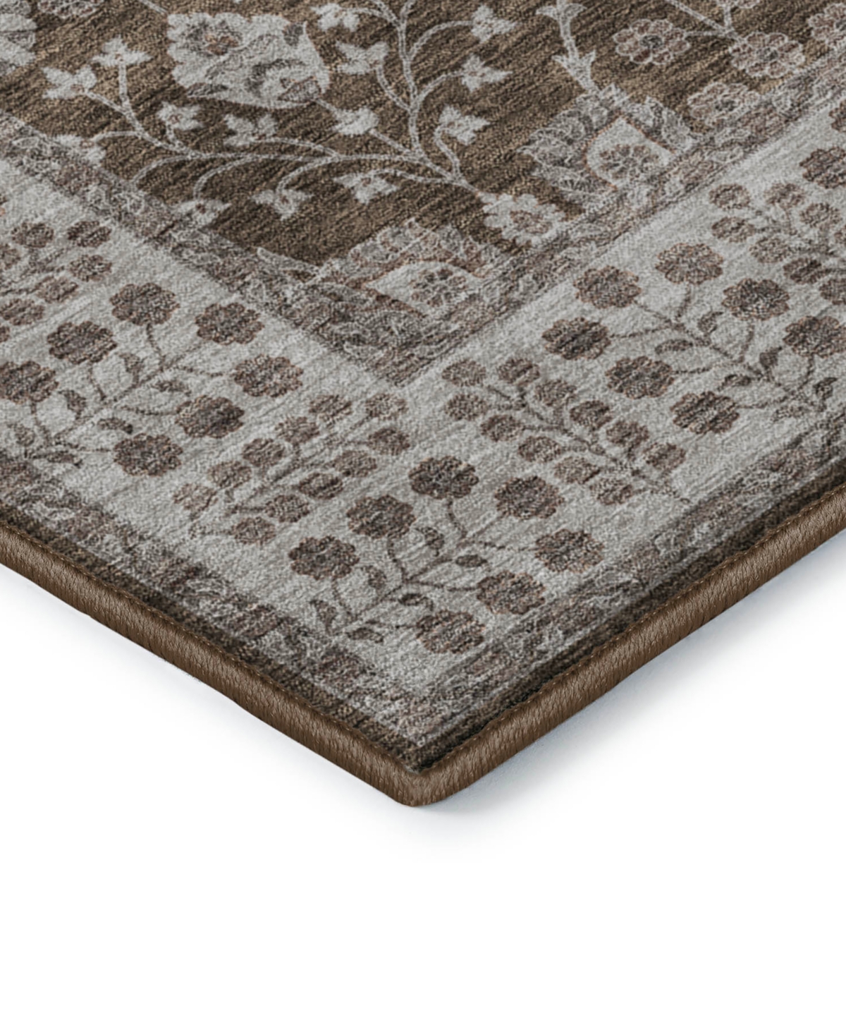 Dalyn Hatay Washable Hy8 9'x12' Area Rug In Chocolate