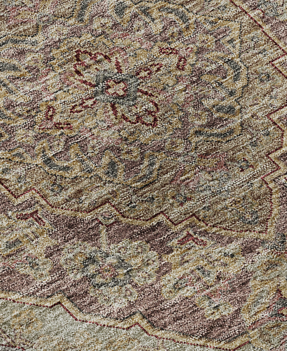 Dalyn Hatay Washable Hy3 2'6"x3'10" Area Rug In Maroon