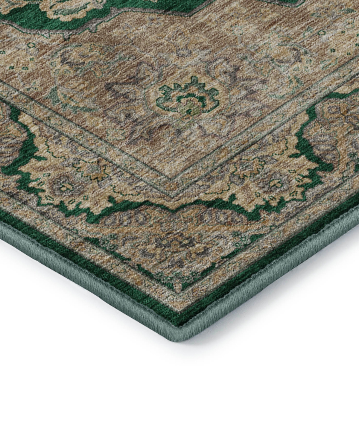 Dalyn Hatay Washable Hy3 2'3"x7'6" Runner Area Rug In Jade