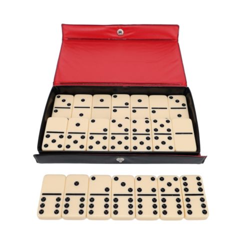 Детские настольные игры WE Games Classic Family Double 6 Dominoes 28-Piece Board Game, Ages 3+, цвет: Слоновая кость