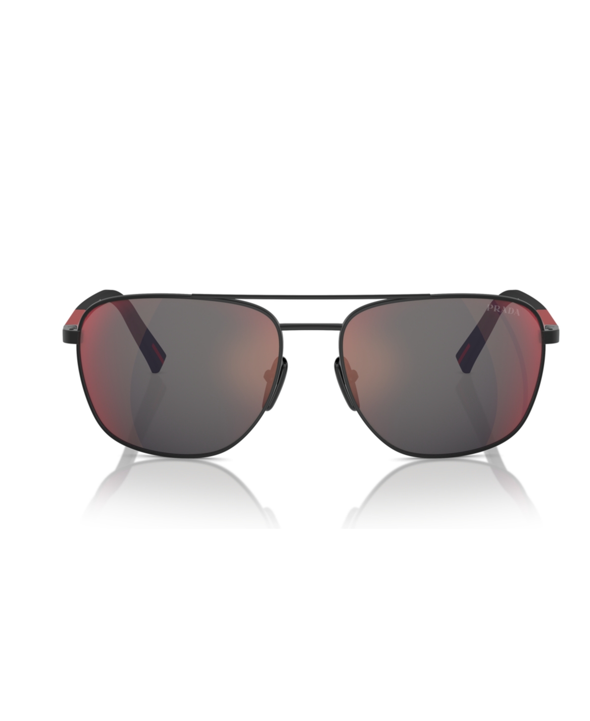 Prada Men's Sunglasses, Ps 54zs In Black Rubb
