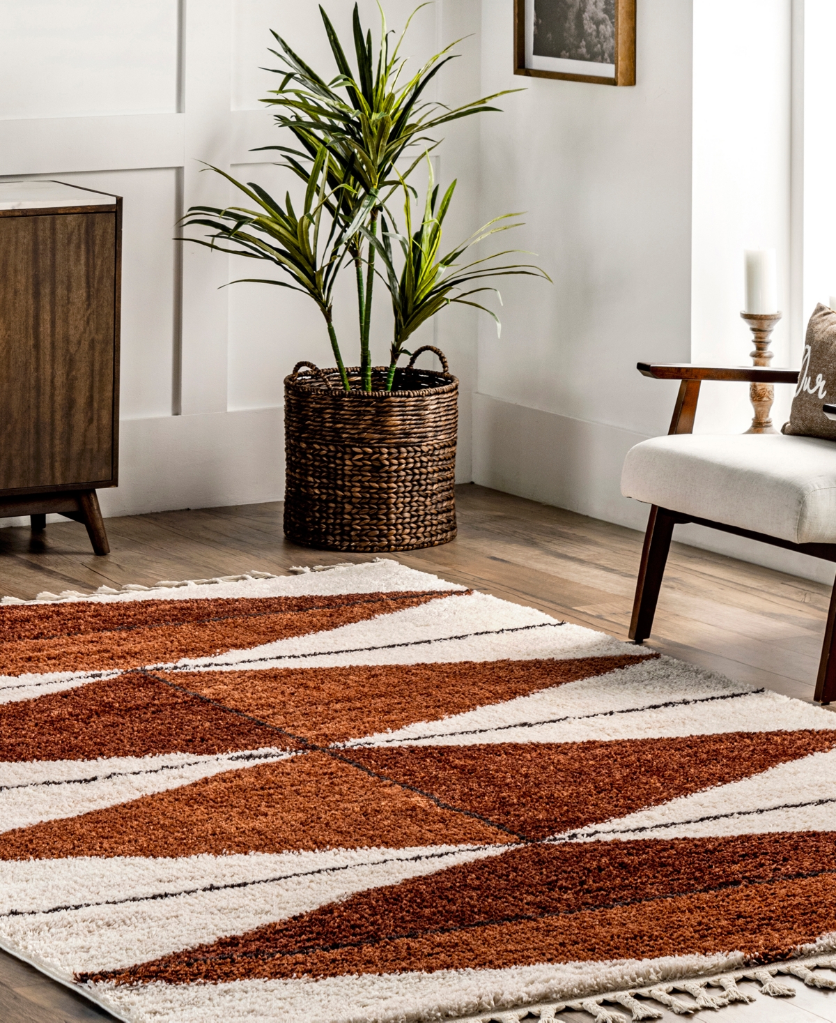 Nuloom Fergusion Kali 5'3"x7'6" Area Rug In Rust