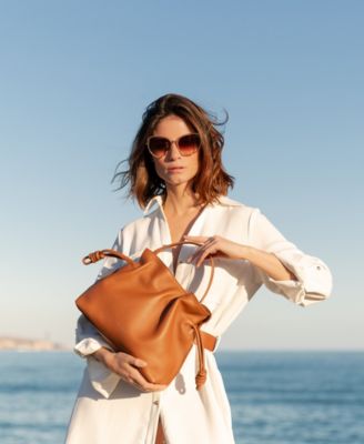 Midi Emma Leather Top Handle Crossbody Bag